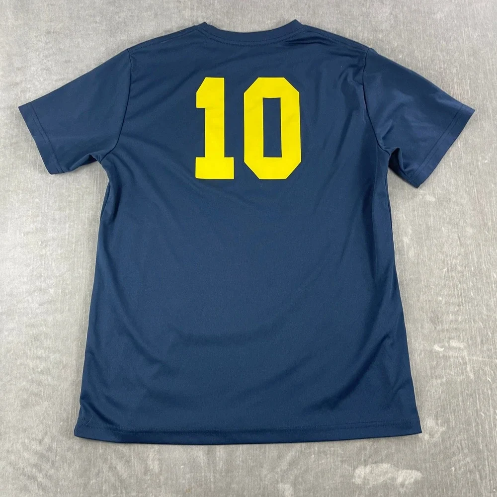 FC Barcelona Men M Navy Blue Soccer Jersey Number 10 Official Merchandise